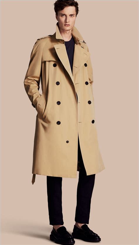 burberry 2017 men blue trench jacket two piece yellow inside